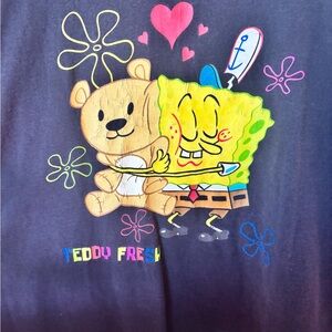 SpongeBob & Teddy Fresh Graphic Long Sleeve Shirt-Discontinued